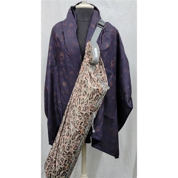 NWOT  Calme Astrology Print Yoga Towel+ Bag 29x39 115418 - Picture 2 of 5